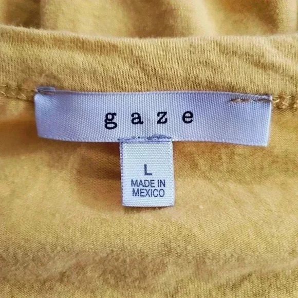 Cute Sunshine Yellow Crop Top Tee - L - Picture 3 of 5